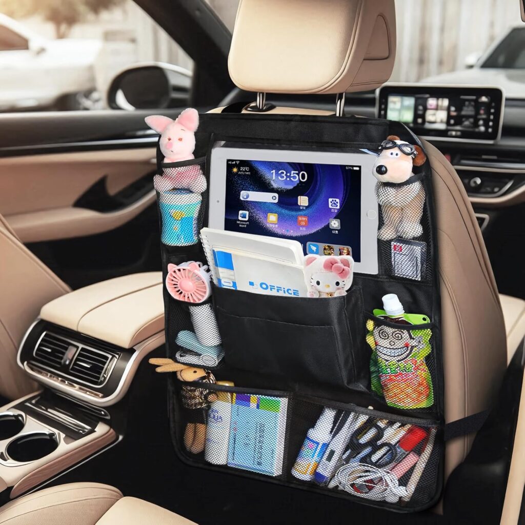 Car Back Seat Organizer with Tissue Holder