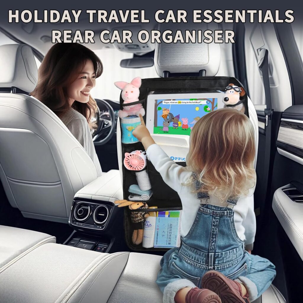 Car Back Seat Organizer with Tissue Holder - Image 2